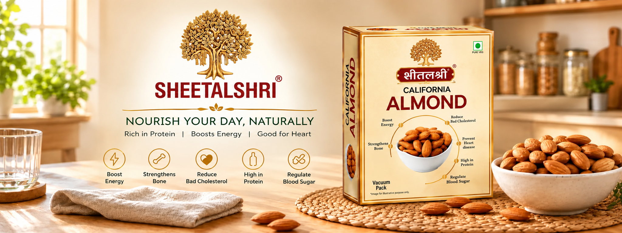 Premium Almonds, Naturally Nourishing