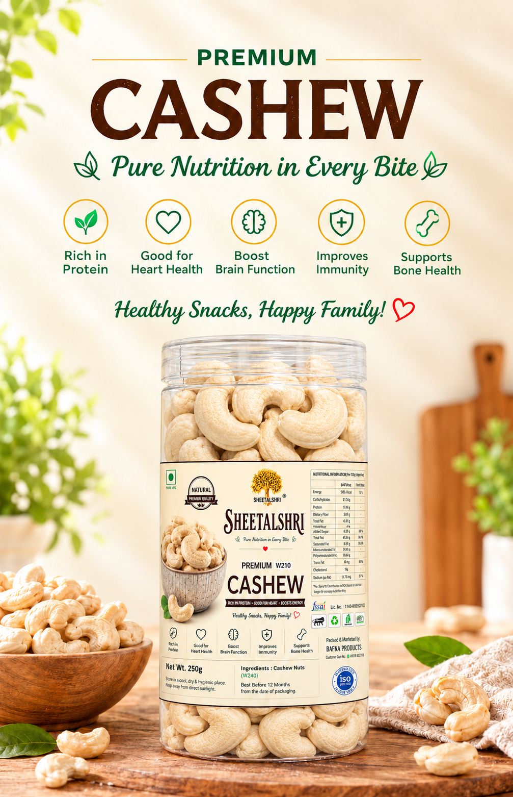 Premium Cashew Nutrition Poster (1)